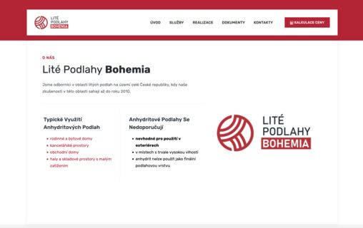 Lité podlahy Bohemia